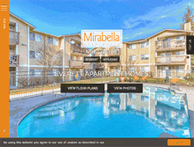 Tablet Screenshot of livingatmirabella.com